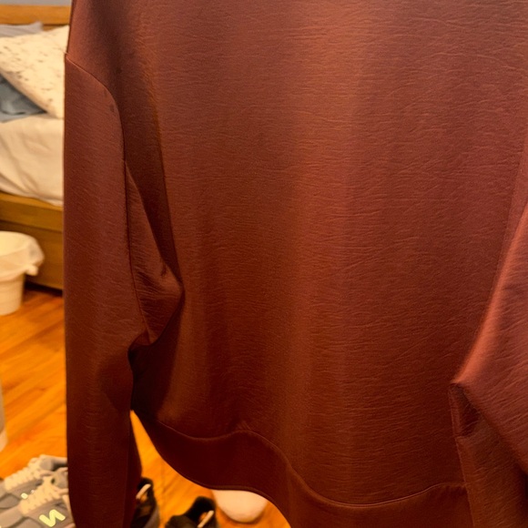 Brown half sweatshirt. Zara - Picture 3 of 6